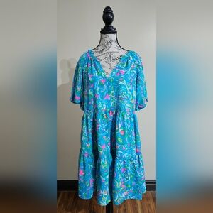 NWT Lilly Pulitzer Shannon Short Sleeve Dress Size L